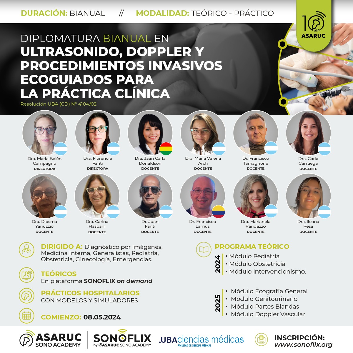 Diplomatura BIANUAL en Ultrasonografía 2024