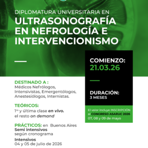 Diplomatura Universitaria en Ultrasonografía en Nefrología e Intervencionismo 3.ª Edición